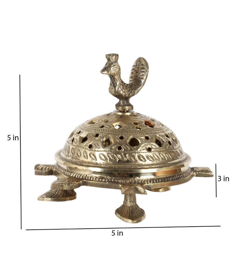 Akhand Brass Diya Set of 2 - Swastik Satiya Design
