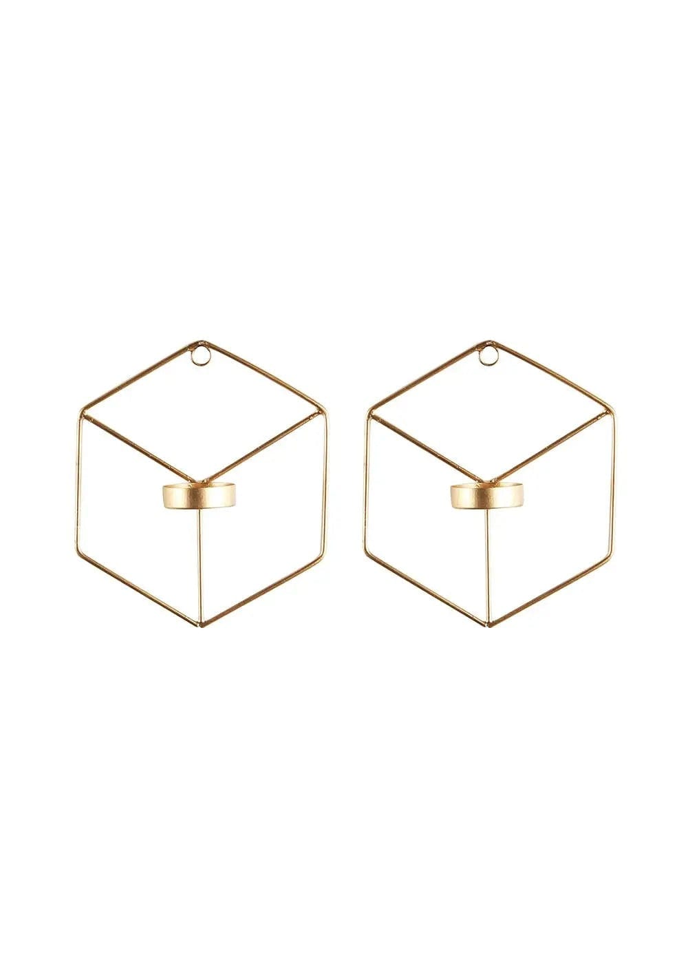Hexagon Tealight Wall Hanging- Set of 4 Writings On The Wall Tealight Holder