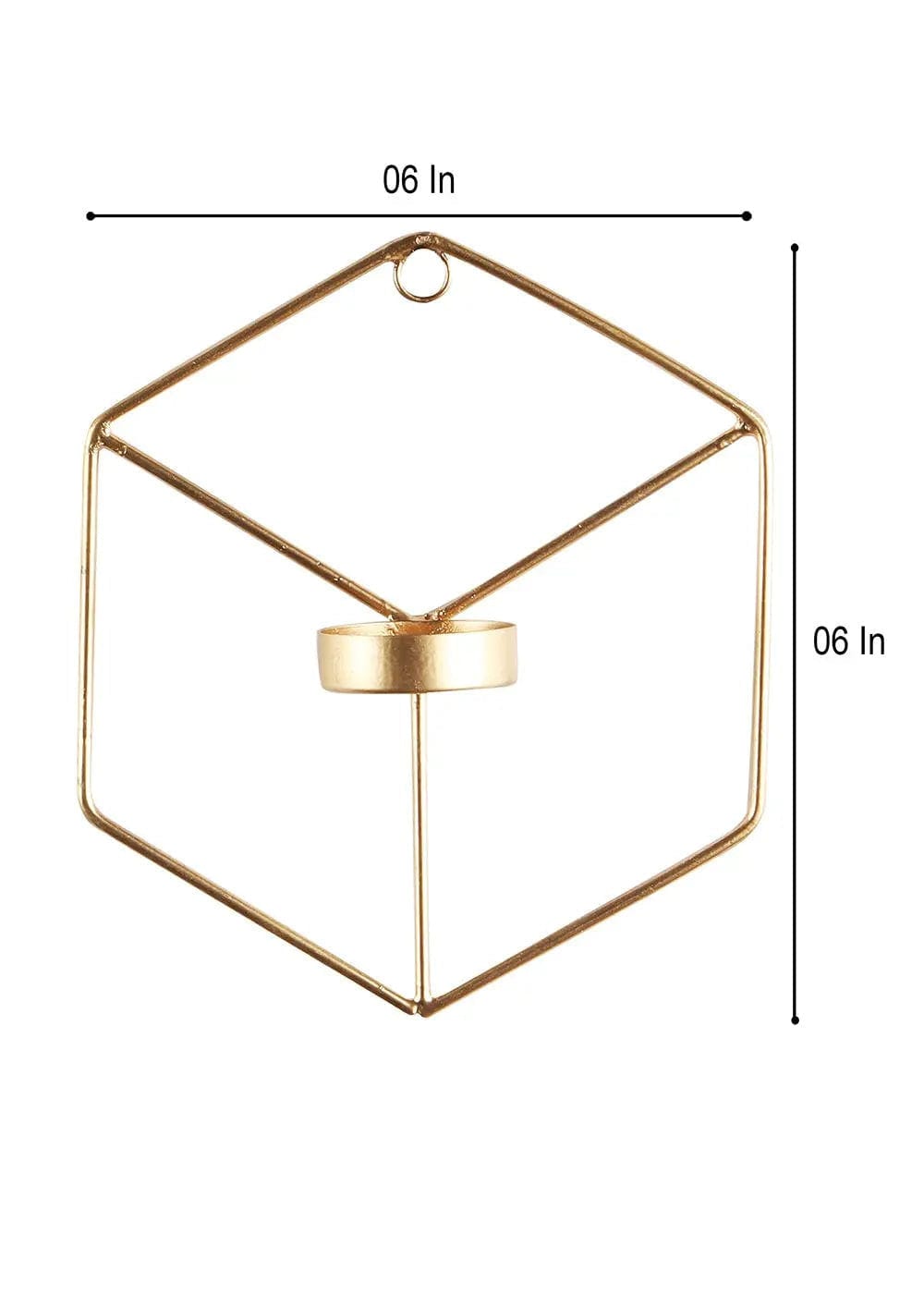 Hexagon Tealight Wall Hanging- Set of 4 Writings On The Wall Tealight Holder