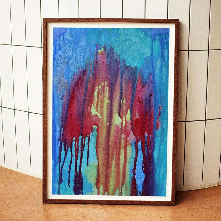 Melting Umbrella - Acrylic on Canvas Painting Writings On The Wall Oil Painting