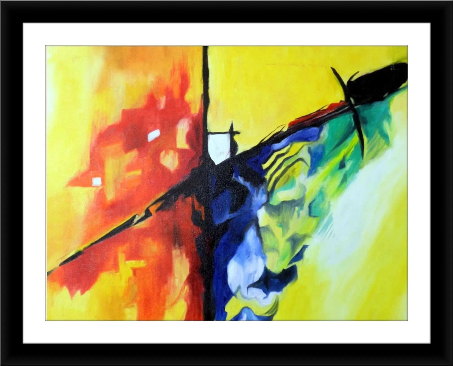 Crossroads - Oil Painting on Canvas Oil Painting Writings On The Wall