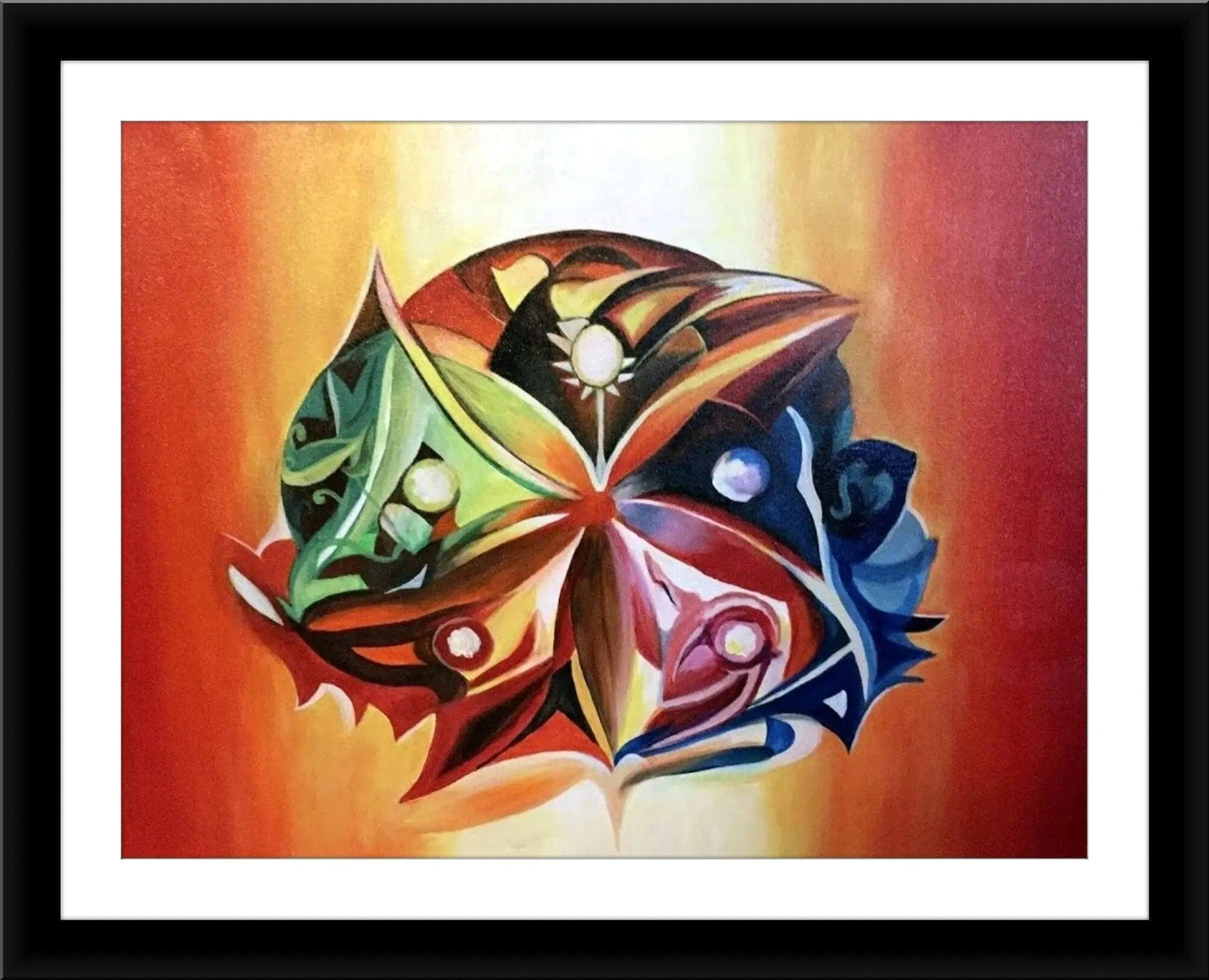 Panch Bhoota - Oil Painting on Canvas Oil Painting Writings On The Wall