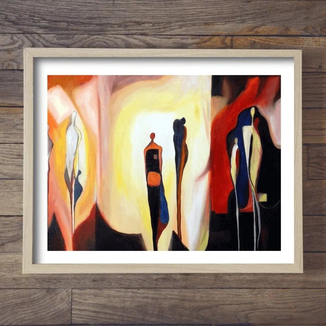 Serene - Oil Painting on Canvas Oil Painting Writings On The Wall
