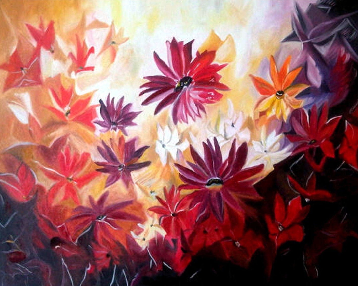 Spring - Oil Painting on Canvas Oil Painting Writings On The Wall