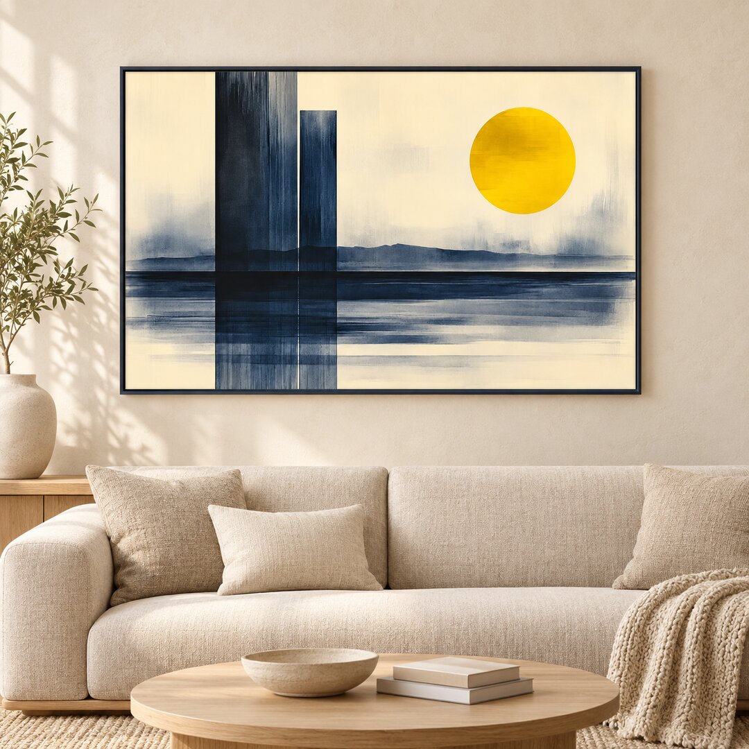 Sunlit Skyline Painting - Art Print