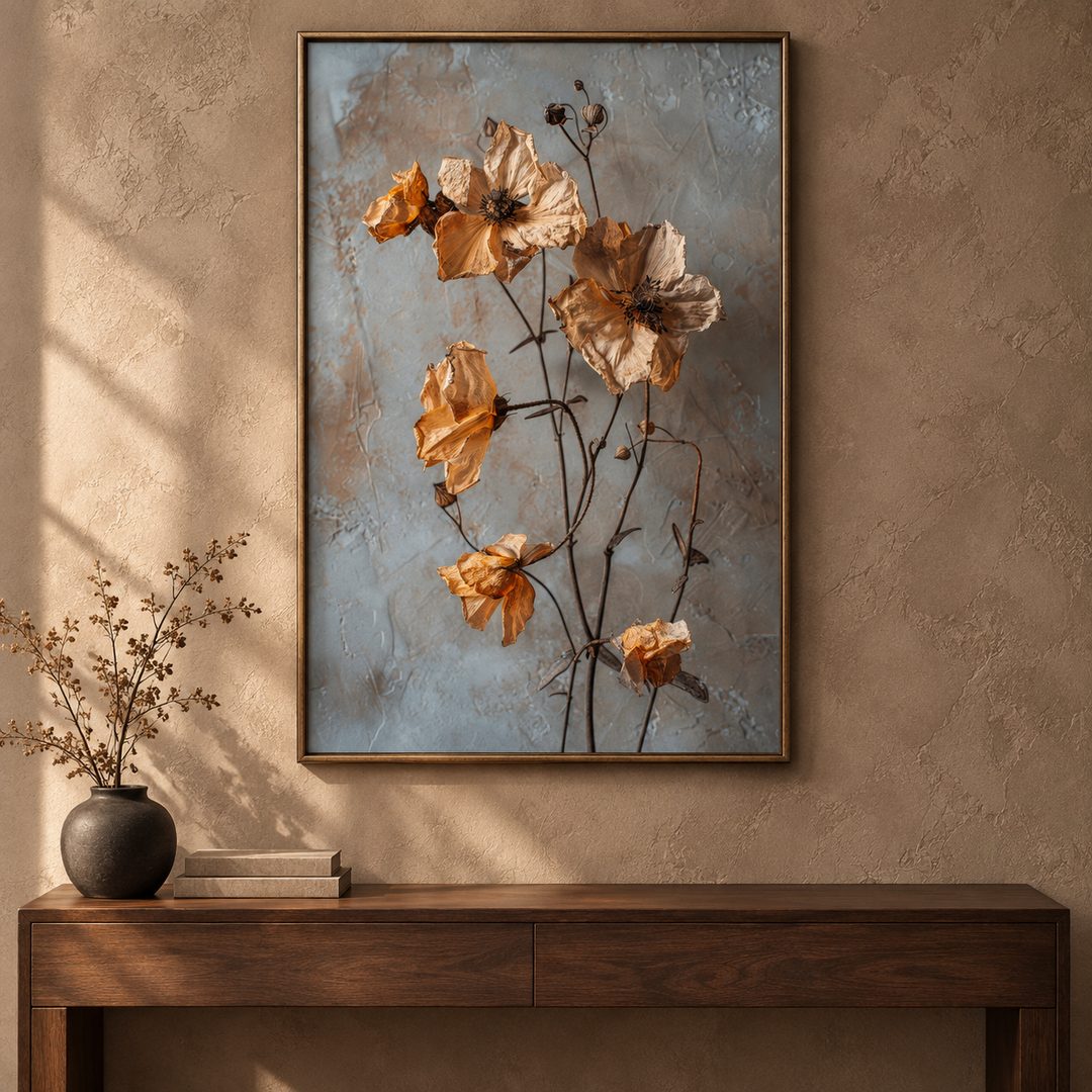 Dreamy Dried Blooms Botanical Painting - Art Print