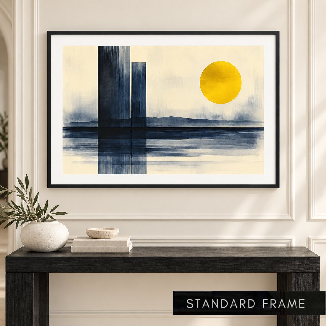 Sunlit Skyline Painting - Art Print