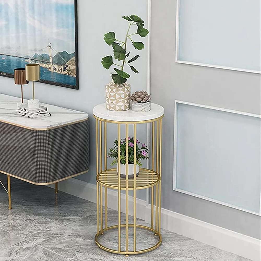 2-Tier Long Pot Planter Stand - Style 1 Writings On The Wall side table