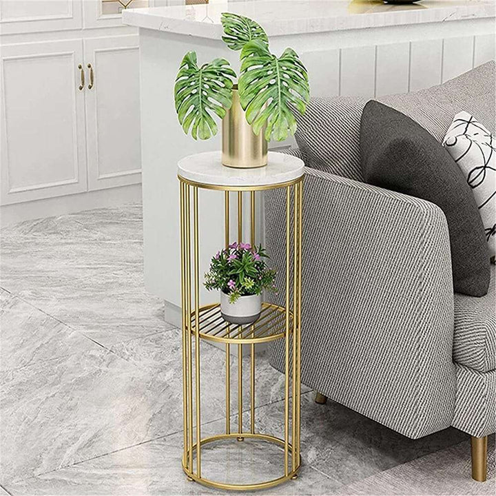 2-Tier Long Pot Planter Stand - Style 1 Writings On The Wall side table