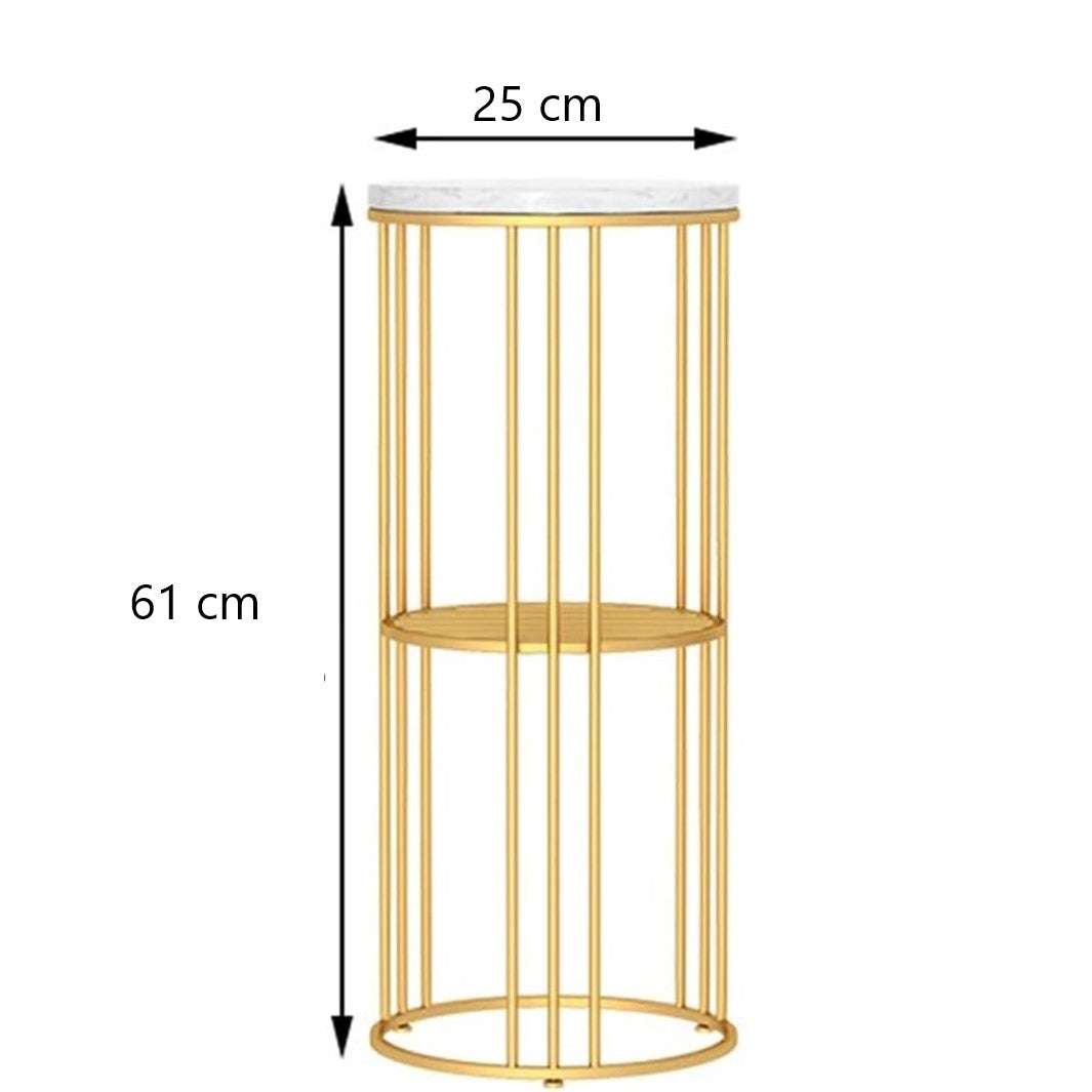 2-Tier Long Pot Planter Stand - Style 1 Writings On The Wall side table