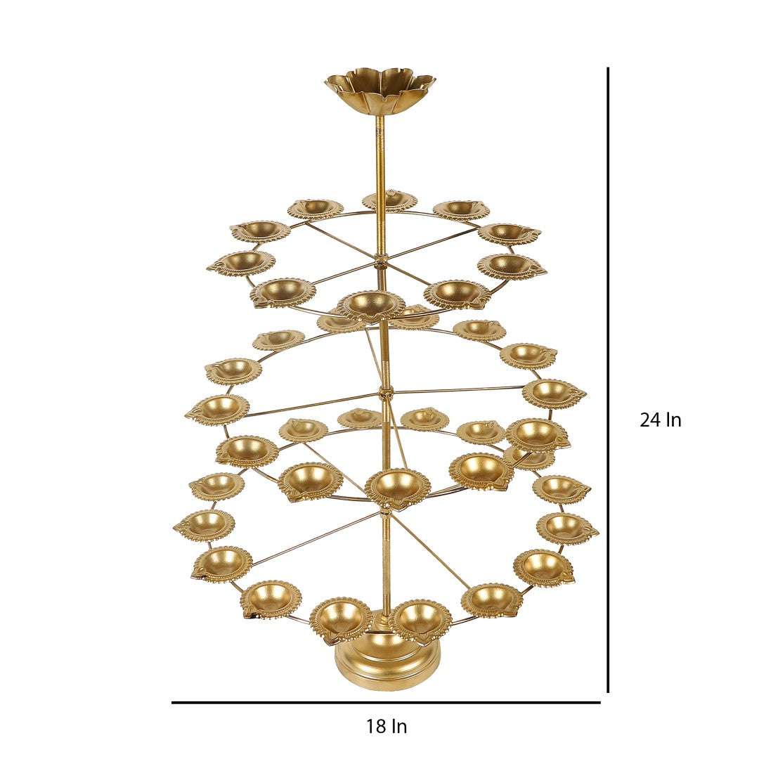 3-Tier Detachable Urli Stand Writings On The Wall Diya Urli