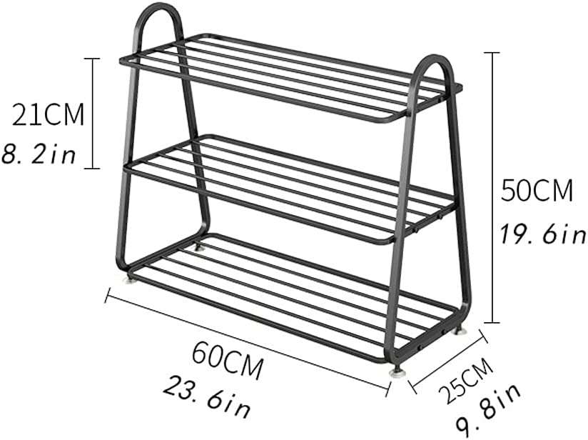 3-Tier Metal Shoe Rack Writings On The Wall shoe rack