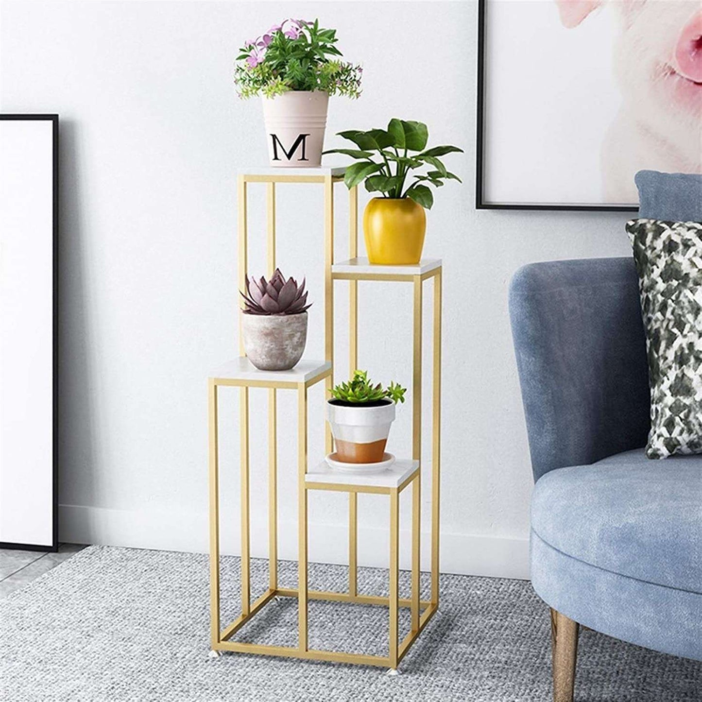4-tier Pot Planter Stand Writings On The Wall side table