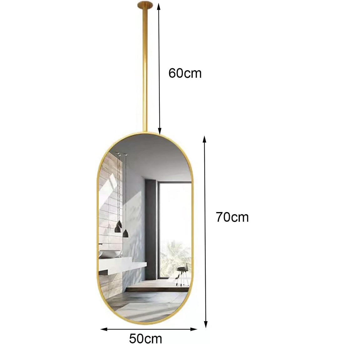 Hanging Capsule Mirror