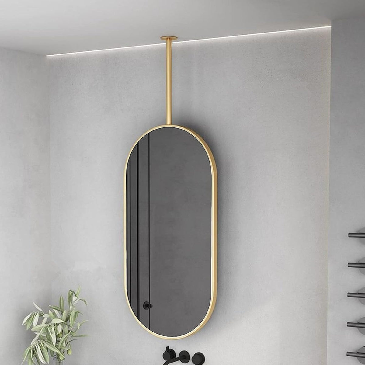Capsule Frame Hanging Capsule Mirror Writings On The Wall Wall Mirror