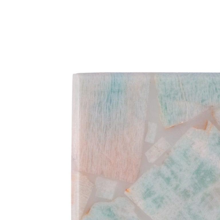 Amazonite Square Coasters - Set of 4 Writings On The Wall Coasters