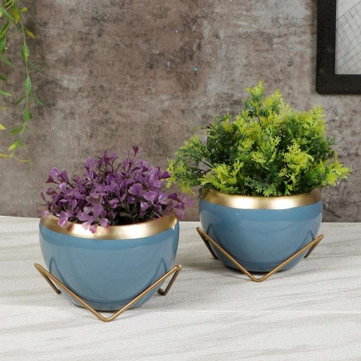 Apple Shape Metal Planter - Set of 2 Writings On The Wall planter