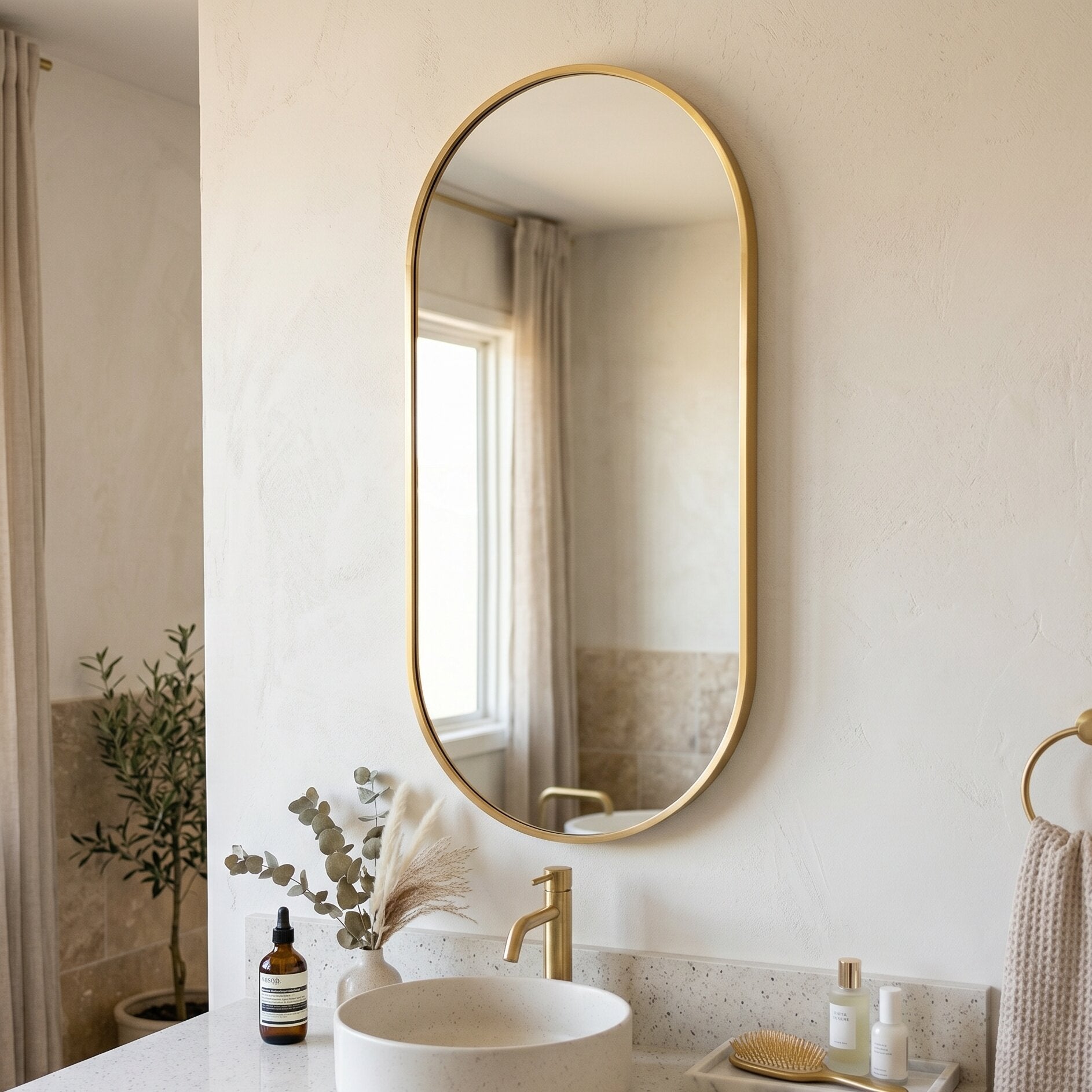 Full Length Sleek Designer Capsule Wall Mirror
