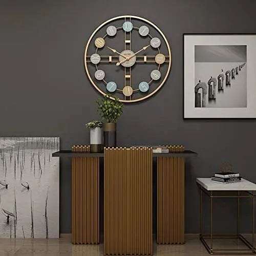 Colorful Numbers Wall Clock Writings On The Wall Metal Wall Clock