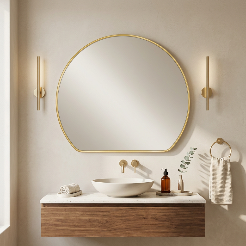 Designer Arc Wall Mirror
