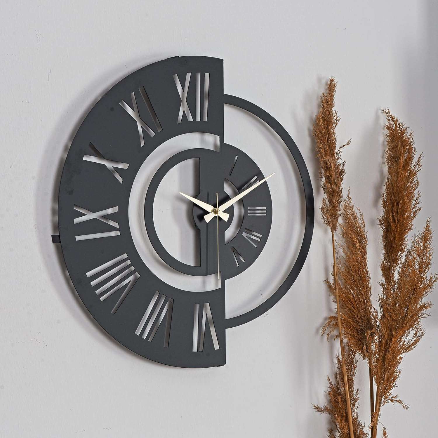 Designer Cutout Wall Clock Writings On The Wall Metal Wall Clock
