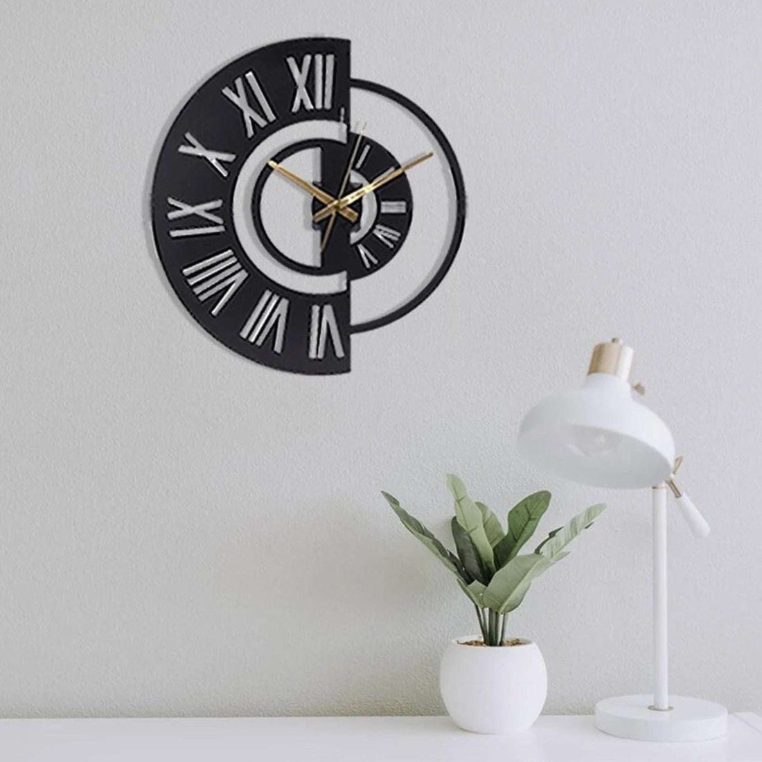 Designer Cutout Wall Clock Writings On The Wall Metal Wall Clock