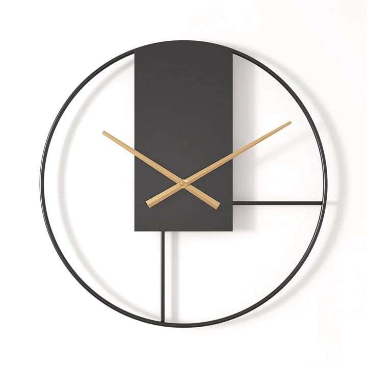 Designer Long Dial Wall Clock Writings On The Wall Metal Wall Clock