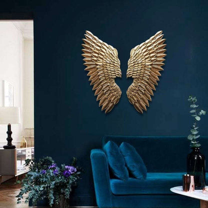 Designer Metal Wings Wall Hanging Writings On The Wall Wall Hanging