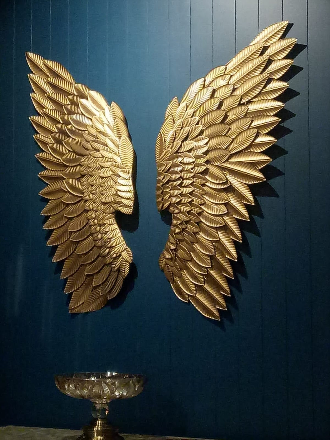 Designer Metal Wings Wall Hanging Writings On The Wall Wall Hanging