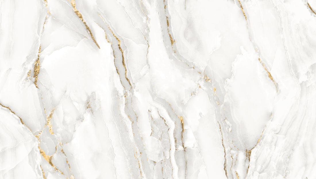 Marble Silk - White Wallpaper