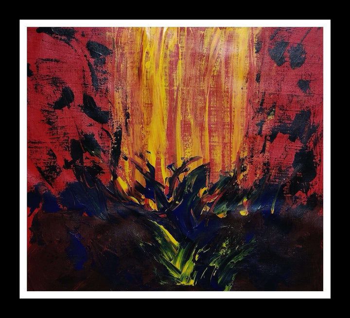 Fire Within - Acrylic on canvas painting Writings On The Wall Oil Painting