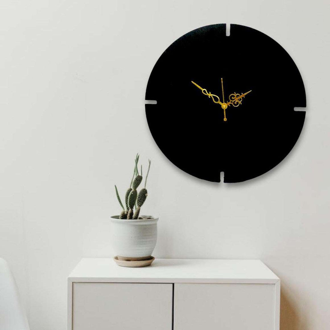 Full Moon Designer Wall Clock Writings On The Wall Metal Wall Clock