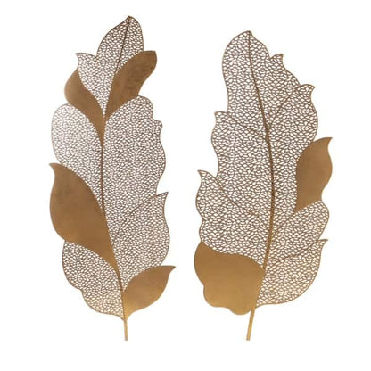 Golden Leaves Pattern Wall Hanging Writings On The Wall Wall Hanging