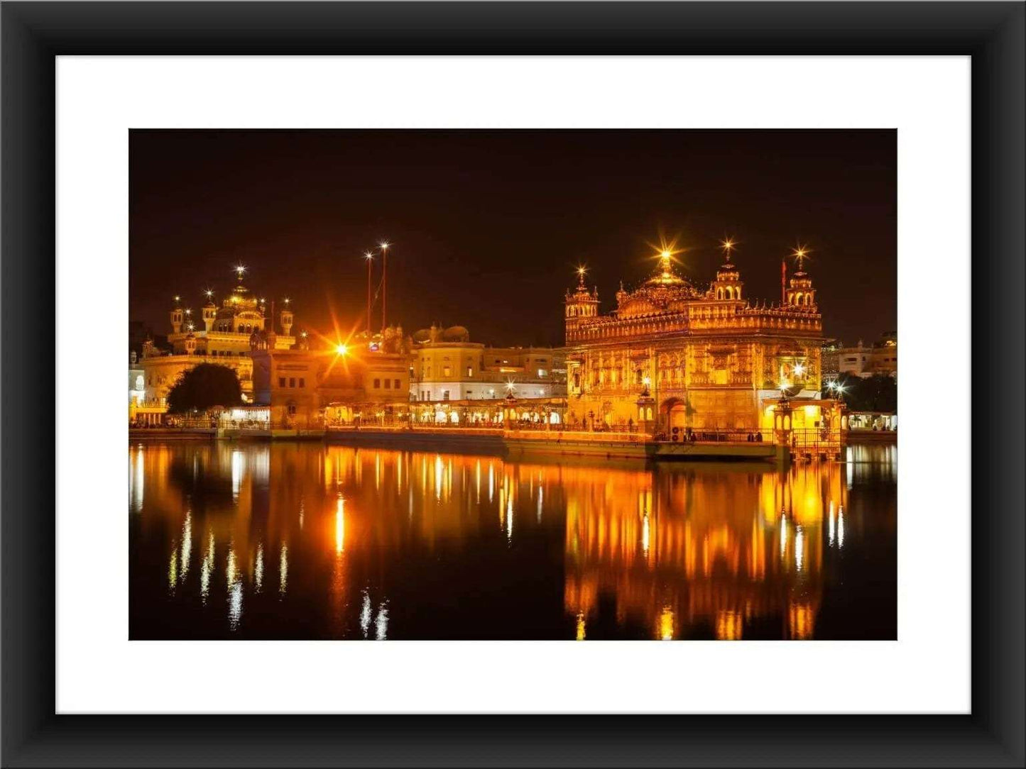 Golden Temple Painting Writings On The Wall Canvas Print