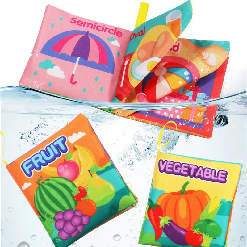 Baby Fabric Books 0-12 Monthes Educational Infant Early Learning Cloth Book Newborn Develop Cognize Reading Puzzle Toys