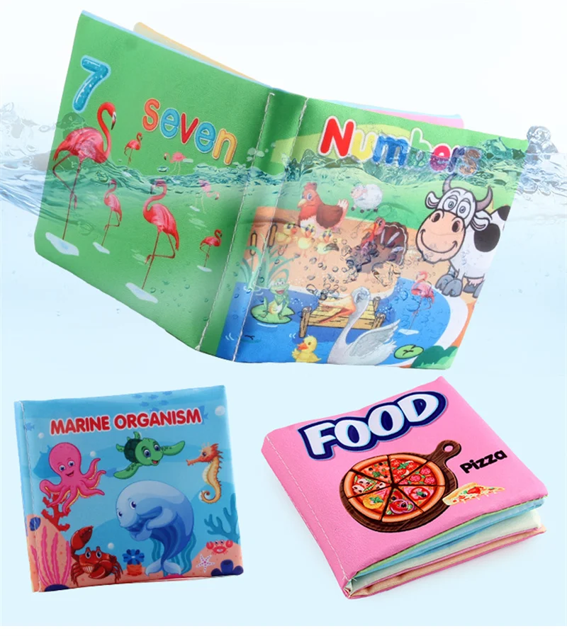 Baby Fabric Books 0-12 Monthes Educational Infant Early Learning Cloth Book Newborn Develop Cognize Reading Puzzle Toys