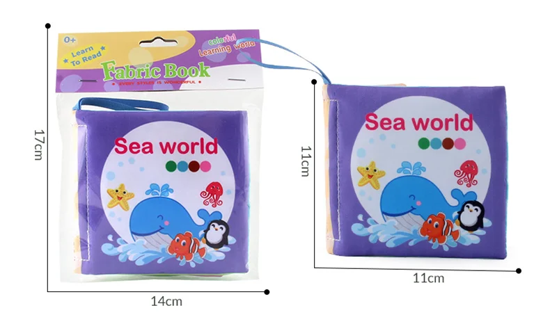 Baby Fabric Books 0-12 Monthes Educational Infant Early Learning Cloth Book Newborn Develop Cognize Reading Puzzle Toys