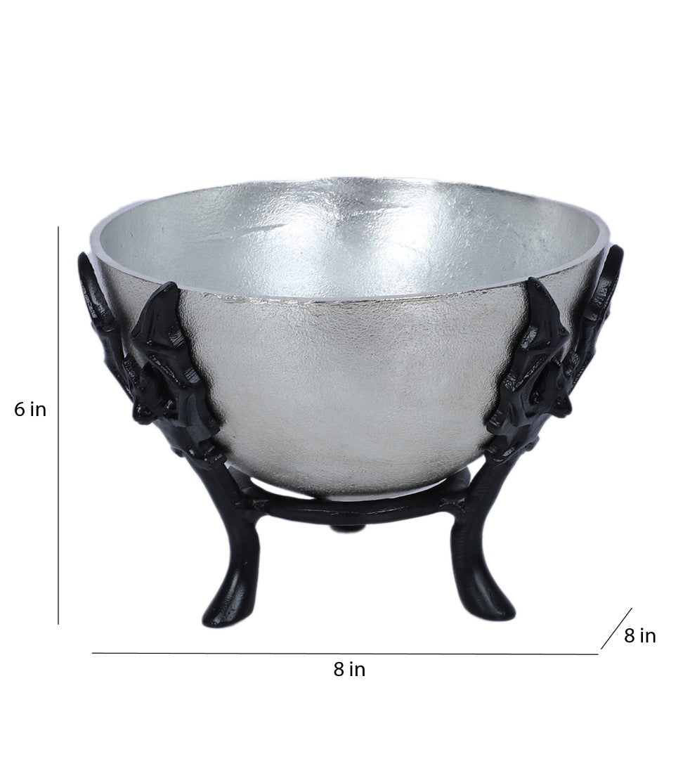 Bat Design Aluminum Serving Bowl