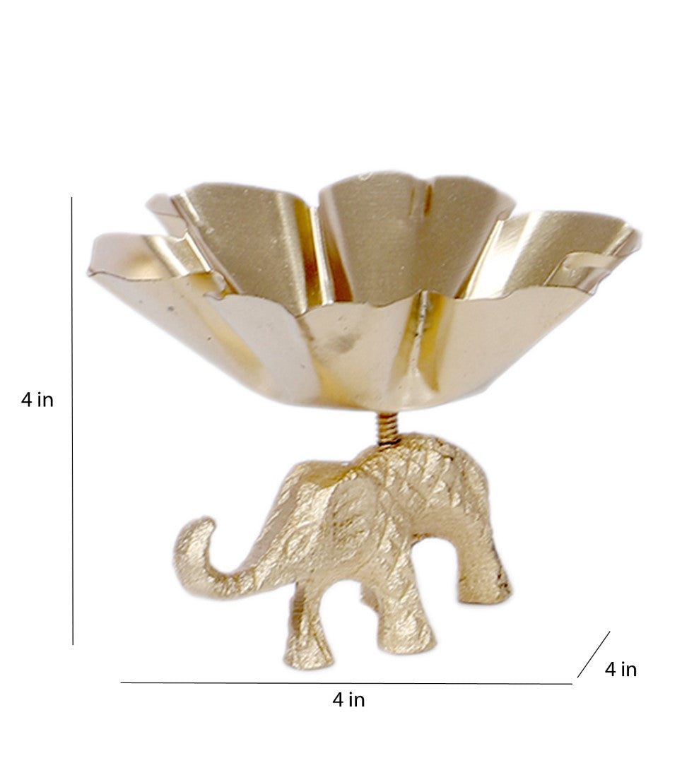 Elephant Diya/Tealight Holder - Set of 4