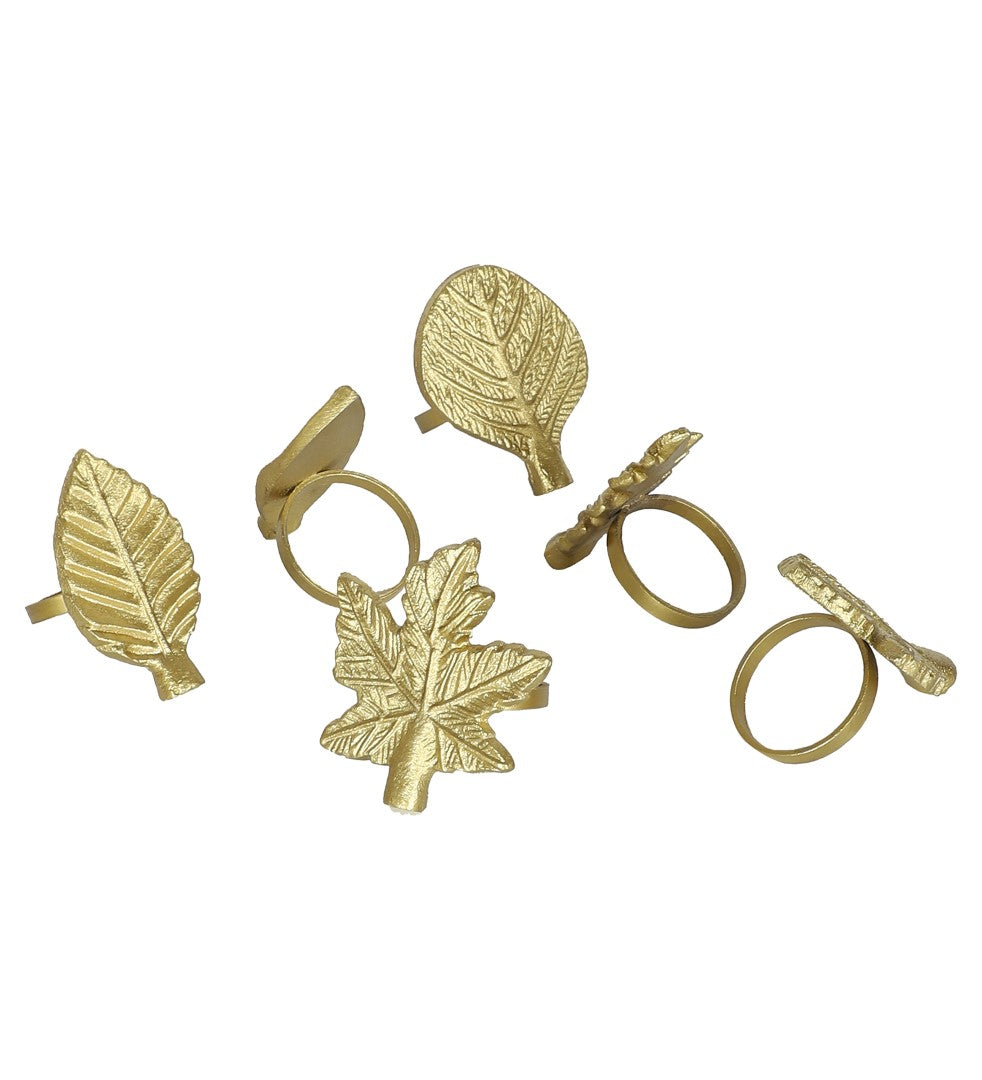 Leaves Napkin RIng - Set of 6