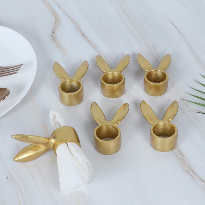 Bunny Ears Napkin Ring - Set of 6