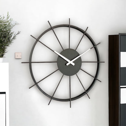 Black Spikes Wall Clock - 24 Hrs Shipping