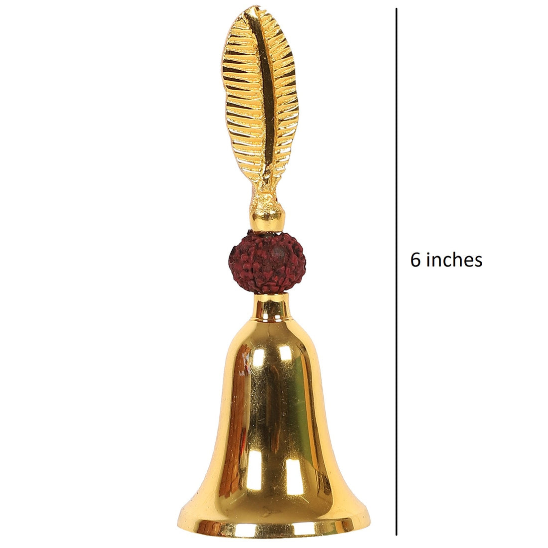 Brass Bell with Rudraksh