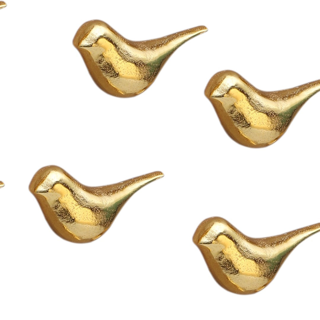 Golden Birds Wall Hanging - Set of 8