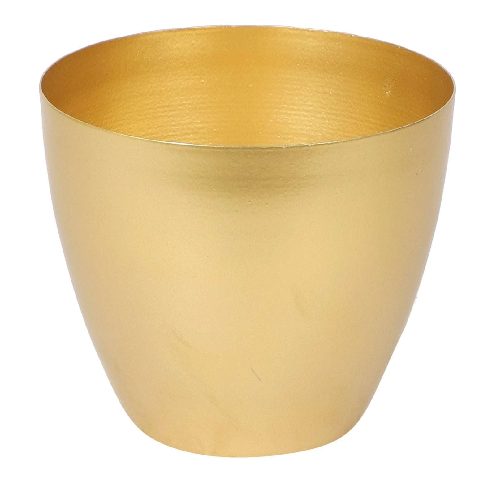 Jar Shape Metal Planter Writings On The Wall Planter