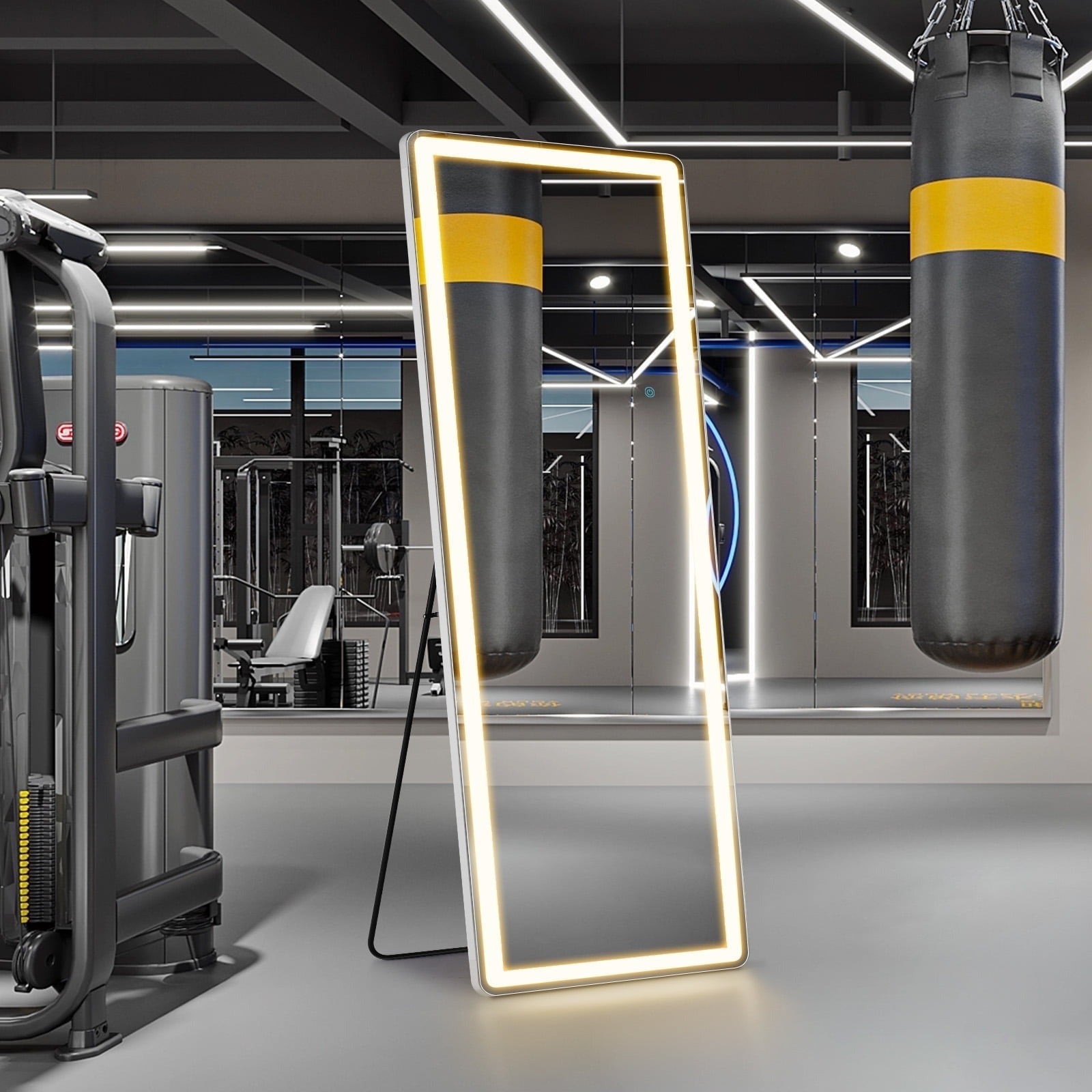 LED Full Length Sleek Designer Wall/Floor Mirror - Rectangle