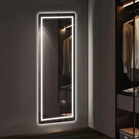 LED Full Length Sleek Designer Wall/Floor Mirror - Rectangle
