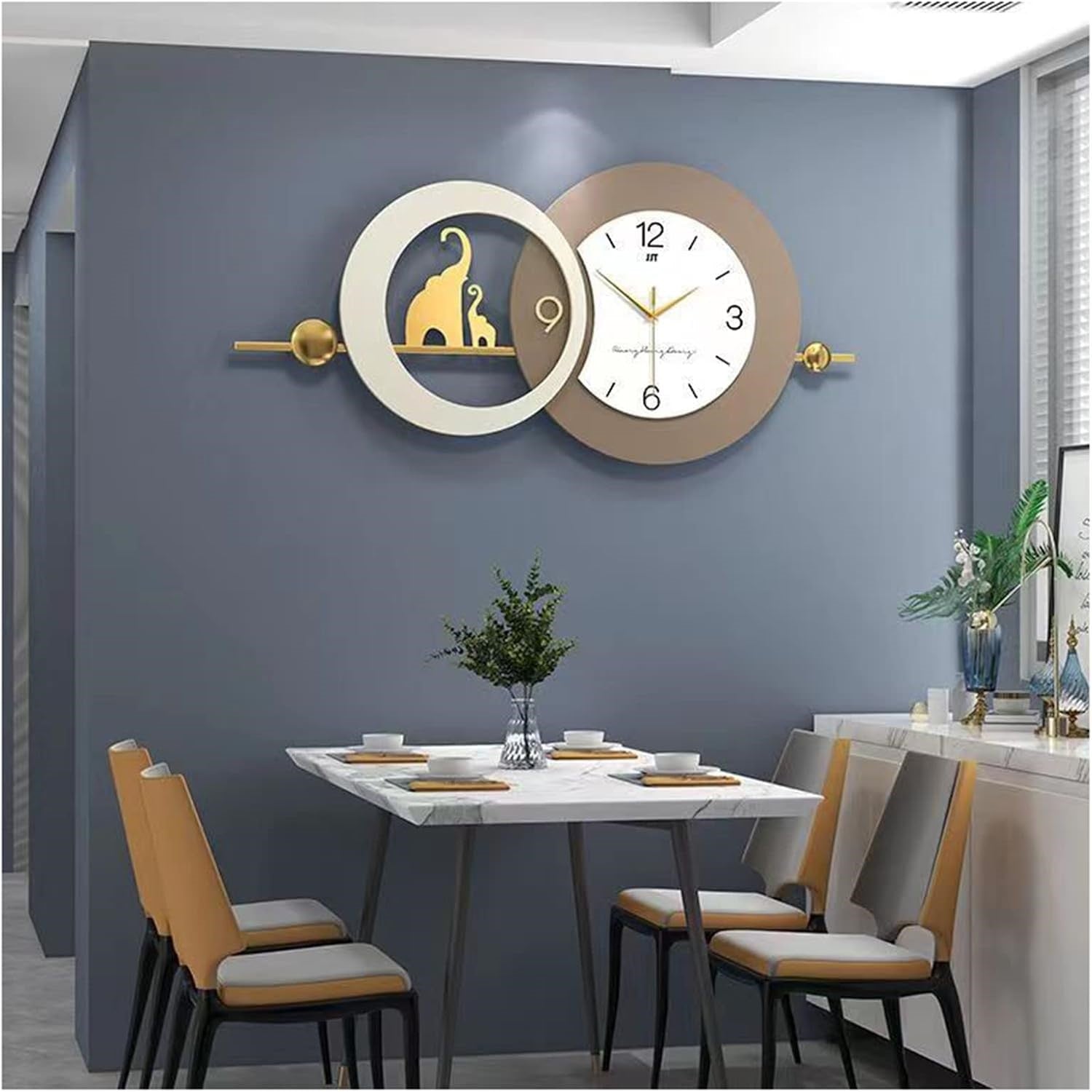 Luxury Nordic Overlapping Ring Wall Clock by writingsonthewall
