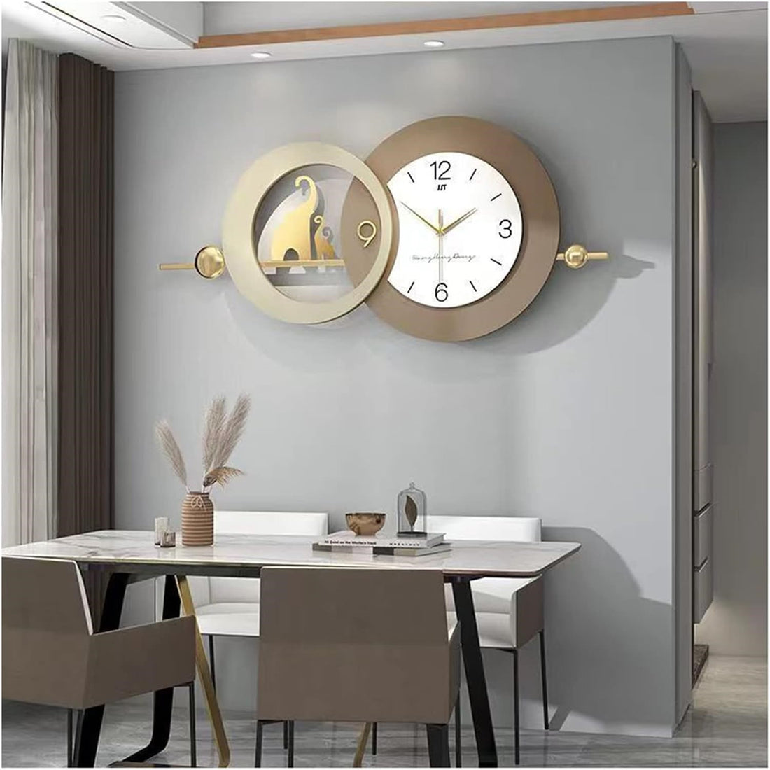 Luxury Nordic Overlapping Ring Wall Clock by writingsonthewall