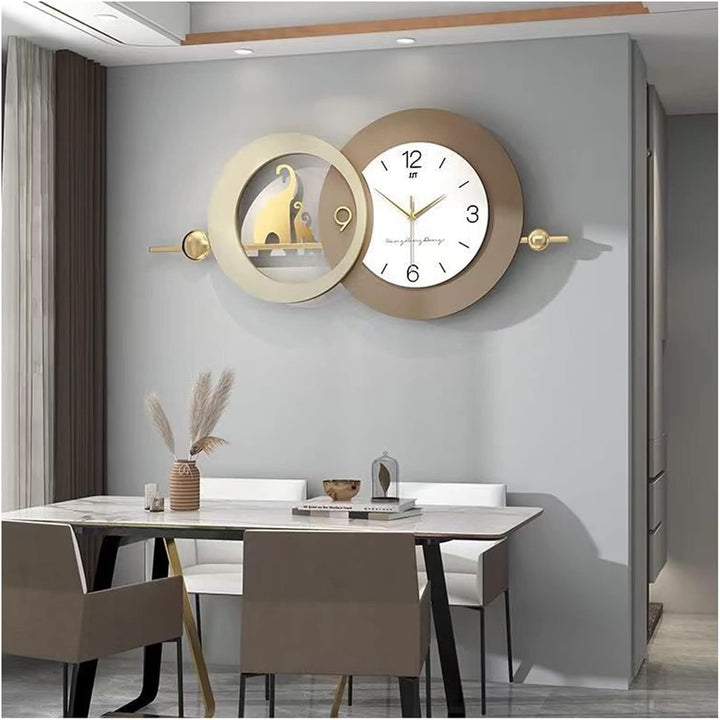 Luxury Nordic Overlapping Ring Wall Clock by writingsonthewall